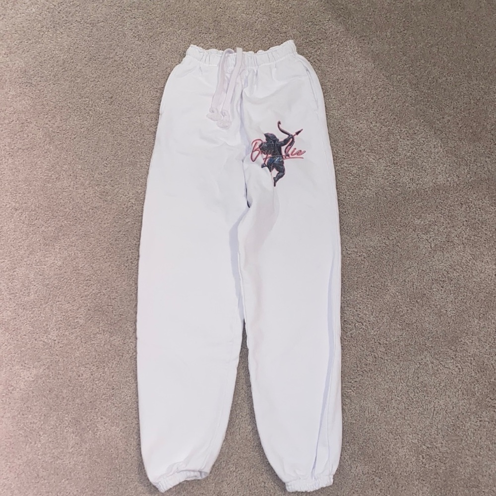Boys Lie white joggers
